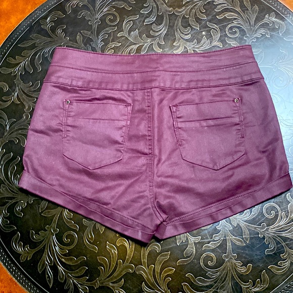 COPY - Forever 21 Burgundy Purple Shorts - Picture 2 of 4